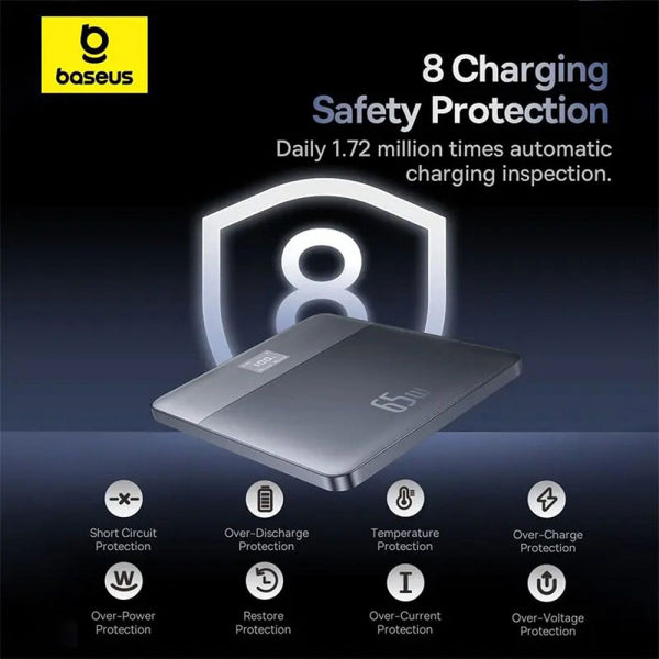 Baseus Powerbank Blade 2, 12000mAh, 65W, PD, Orange P10063801733-00