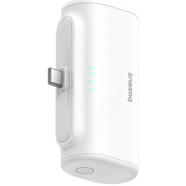 Baseus Powerbank Compact USB-C Version, 5000mAh, 20W, PD, White P10068306213-00