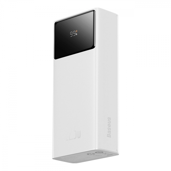 Baseus Powerbank EnerFill FP41, 30000mAh, 22.5W, QC + PD, White E0027K01
