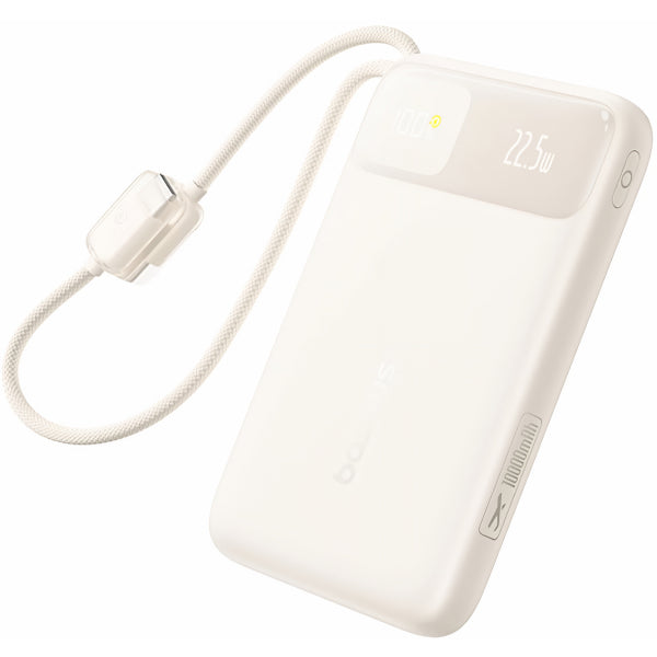 Baseus Powerbank EnerFill FC11, 10000mAh, 22.5W, QC + PD, Beige E0027R05