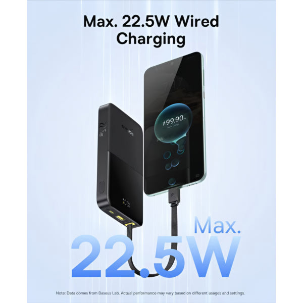 Baseus Powerbank EnerFill Bipow2 Pro, 10000mAh, 22.5W, QC + PD, Black E0027600