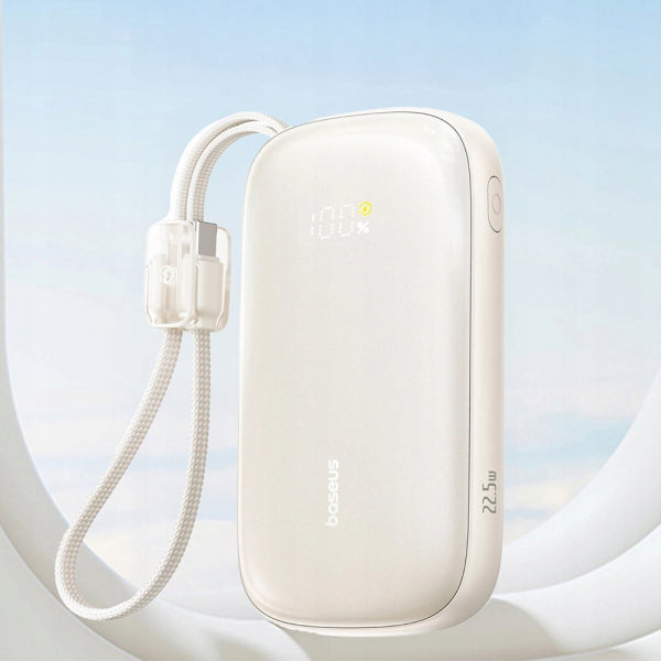 Baseus Powerbank EnerFill FC21 QPow 3 Ultra, 10000mAh, 22.5W, QC + PD, Beige E0027L01