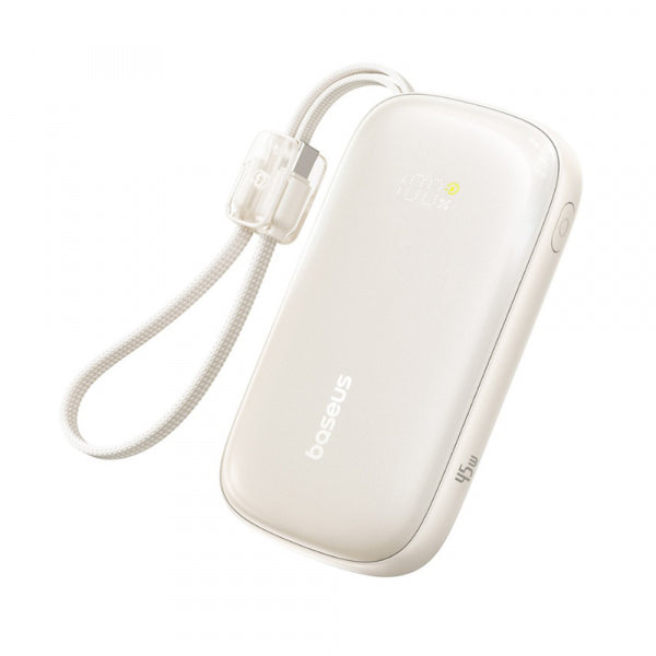 Baseus Powerbank EnerFill FC21 QPow 3 Ultra, 10000mAh, 45W, QC + PD, Beige E0027Q01