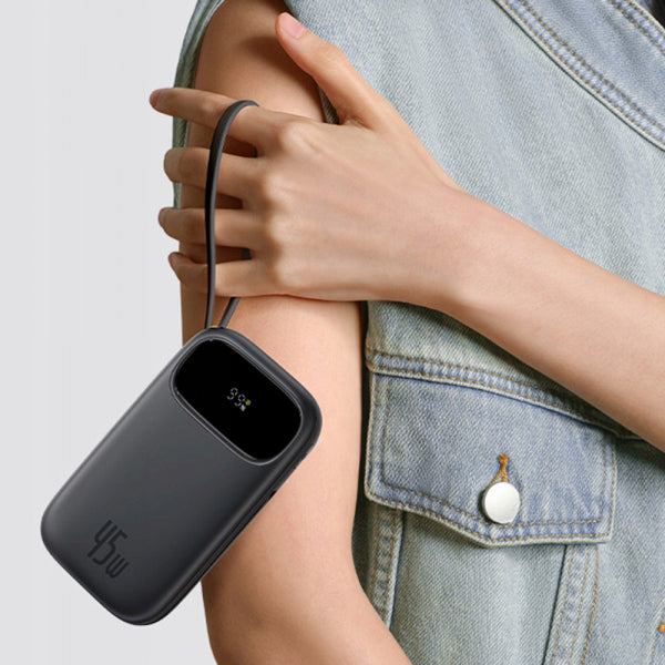 Baseus Powerbank EnerFill FC31 Qpow 3, 10000mAh, 45W, QC + PD, Black E0028C00