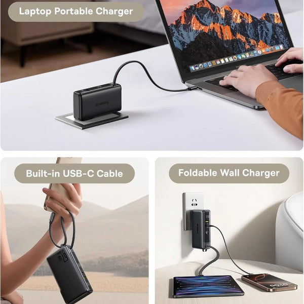 Baseus Powerbank Nomos NT11 Omni US, 10000mAh, 67W, QC + PD, Black P10078807123-00