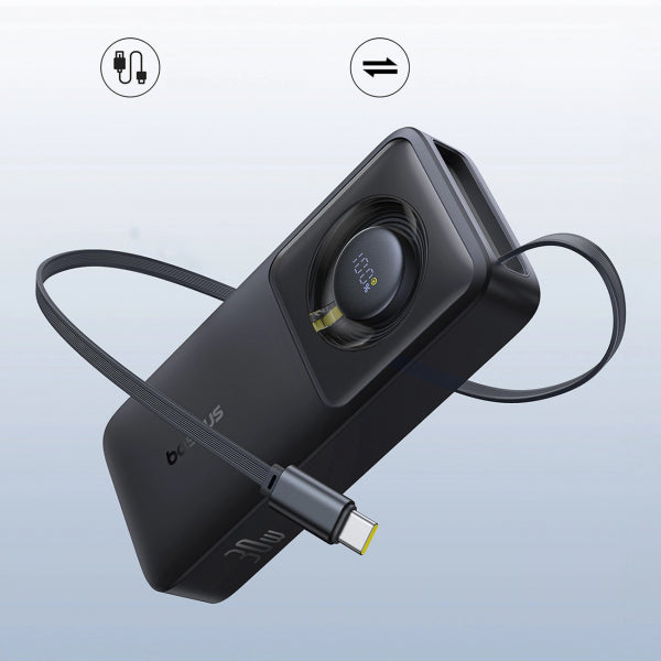 Baseus Powerbank OS Free2Pull, 10000mAh, 30W, PD, Black P10073701123-00