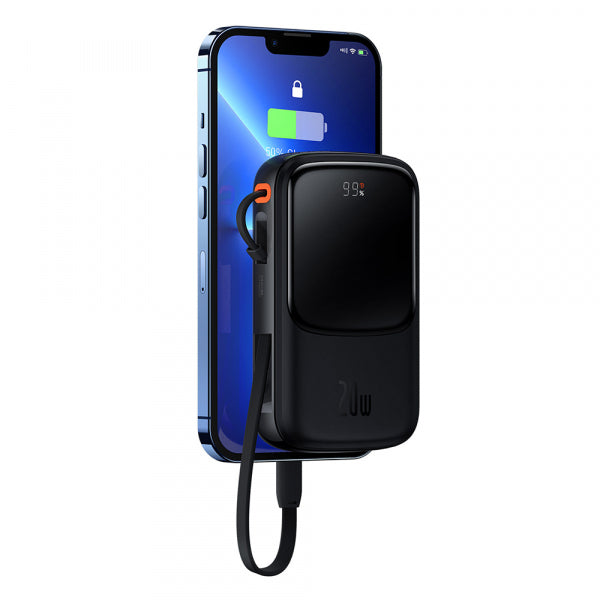 Baseus Powerbank Qpow Pro, 10000mAh, 20W, QC + PD, Black PPQD020001