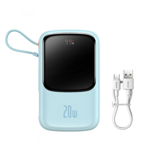 Baseus Powerbank Qpow Pro, 20000mAh, 20W, QC + PD, Blue PPQD030003