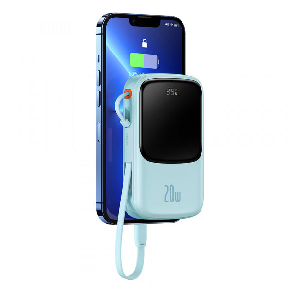 Baseus Powerbank Qpow Pro, 20000mAh, 20W, QC + PD, Blue PPQD030003