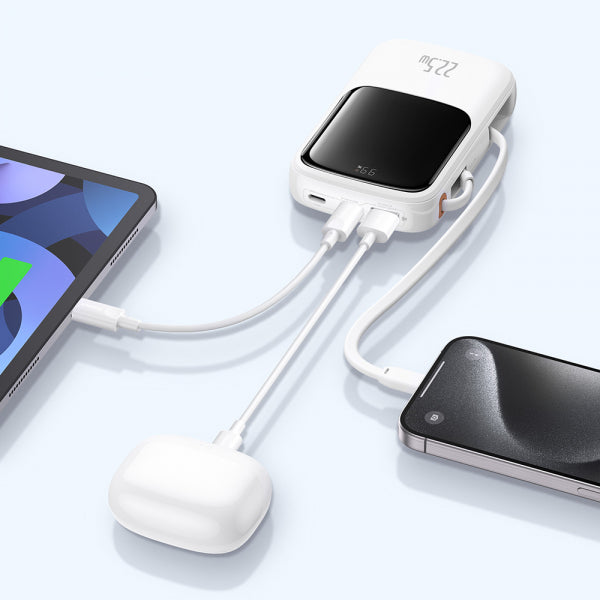 Baseus Powerbank Qpow Pro+, 10000mAh, 22.5W, QC + PD, White P10067101213-00