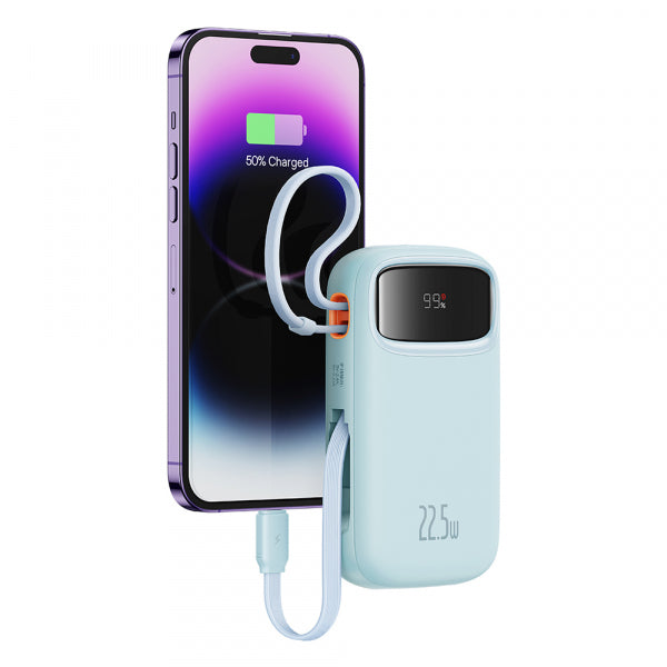 Baseus Powerbank Qpow Pro+, 10000mAh, 22.5W, QC + PD, Blue P10055003313-00