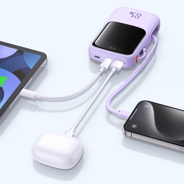 Baseus Powerbank Qpow Pro+, 10000mAh, 22.5W, QC + PD, Purple P10067101513-00