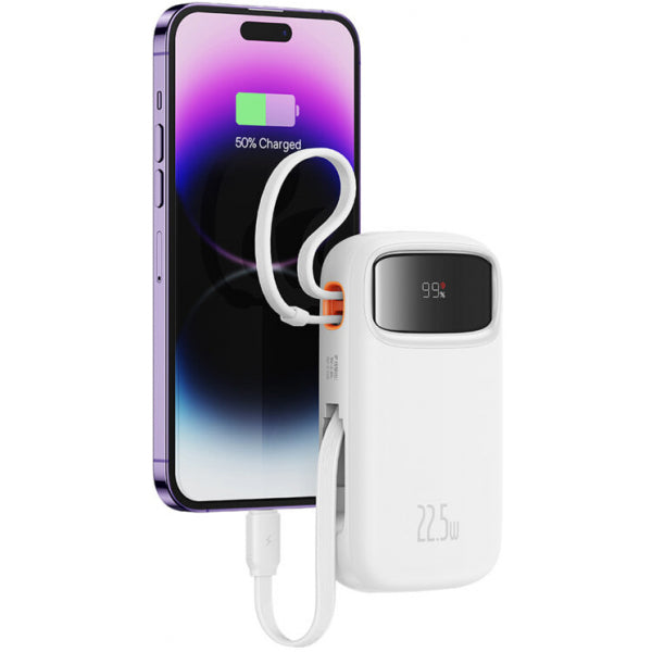 Baseus Powerbank Qpow2, 10000mAh, 22.5W, QC + PD, White P10055003223-00