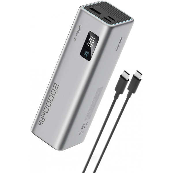 Cuktech Powerbank 20000mAh, 100W, QC + PD, Grey CUKP200XGLGR