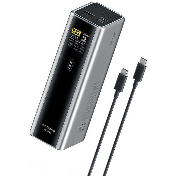 Cuktech Powerbank 20000mAh, 210W, QC + PD, Grey CKPB200UGLGR