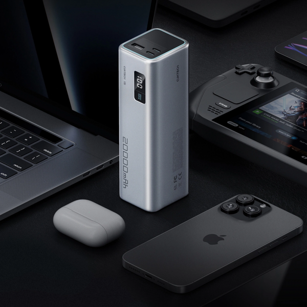 Cuktech Powerbank 20000mAh, 100W, QC + PD, Grey CUKP200XGLGR