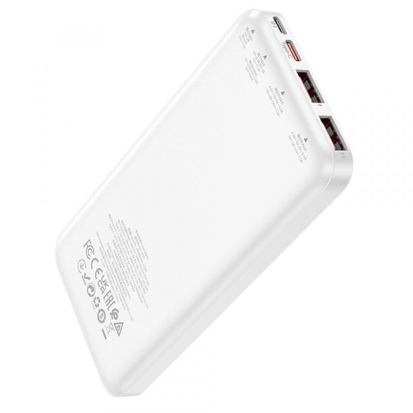 Hoco Powerbank J101, 10000mAh, 22.5W, QC + PD, White