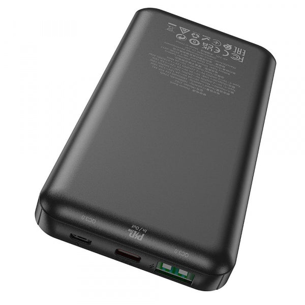Hoco Powerbank J102, 10000mAh, 20W, QC + PD, Black