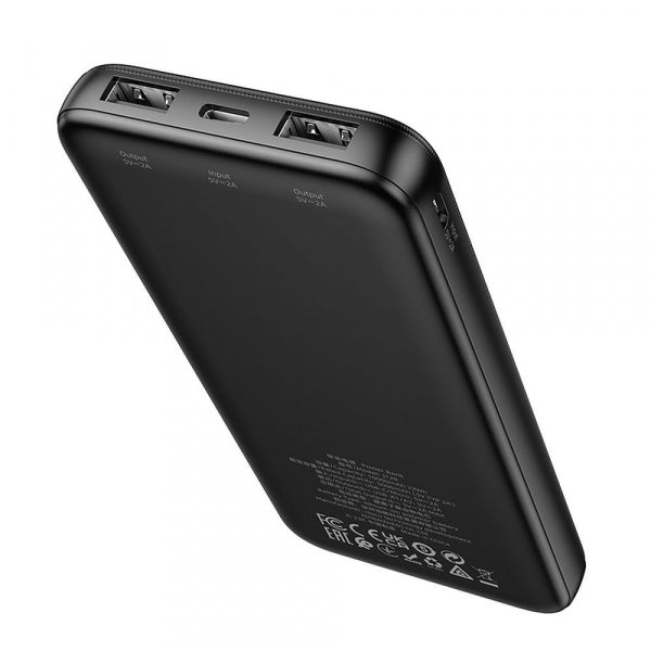 Hoco Powerbank J128, 10000mAh, 10W, Black