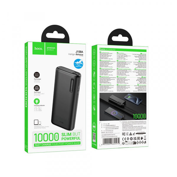 Hoco Powerbank J158A, 10000mAh, 10W, Black