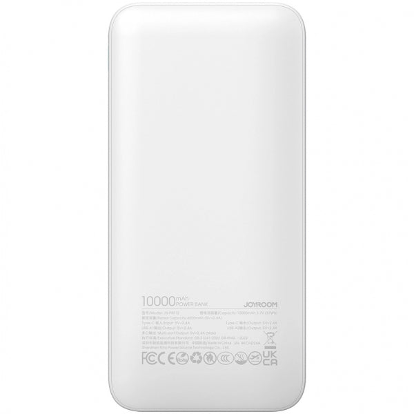Joyroom Powerbank JR-PBF12, 10000mAh, 12W, White
