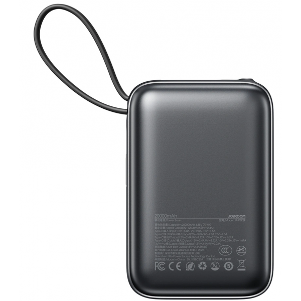 Joyroom Powerbank JR-PBF29, 20000mAh, 22.5W, QC + PD, Black