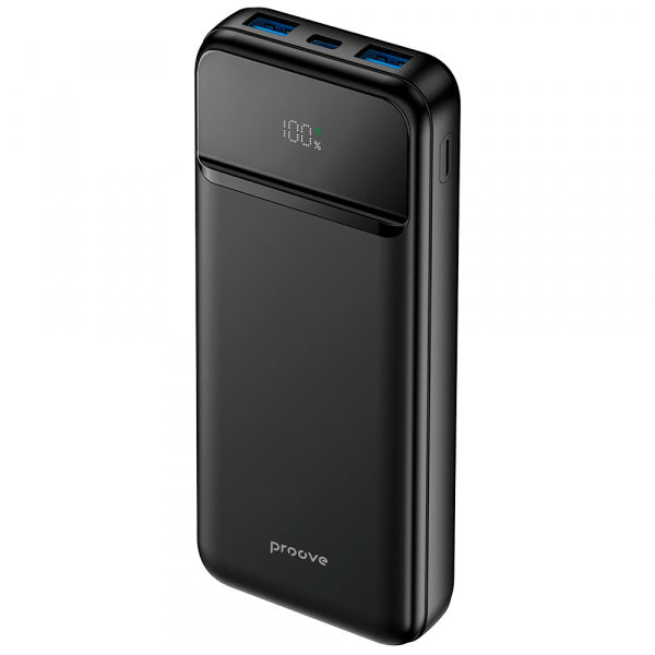 Proove Powerbank Illuminator 2, 10000mAh, 22.5W, QC + PD, Black PBIP10212201