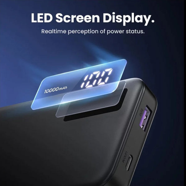 Ugreen Powerbank PB311, 10000mAh, 22.5W, QC + PD, Black