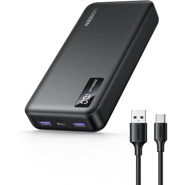 Ugreen Powerbank PB312, 20000mAh, 22.5W, QC + PD, Black