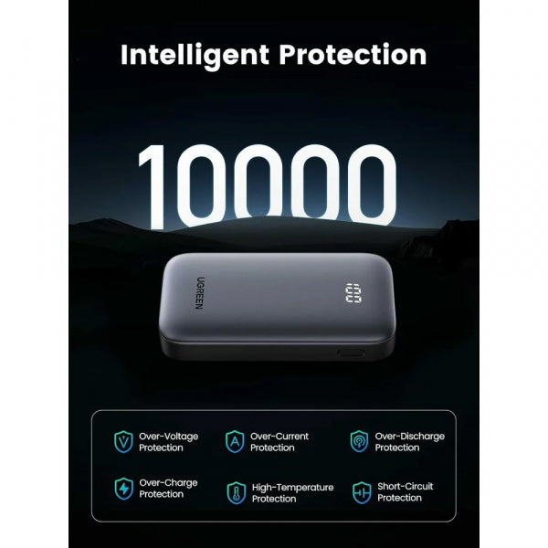 Ugreen Powerbank PB502, 10000mAh, 30W, QC + PD, Grey