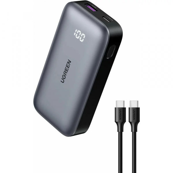 Ugreen Powerbank PB502, 10000mAh, 30W, QC + PD, Grey