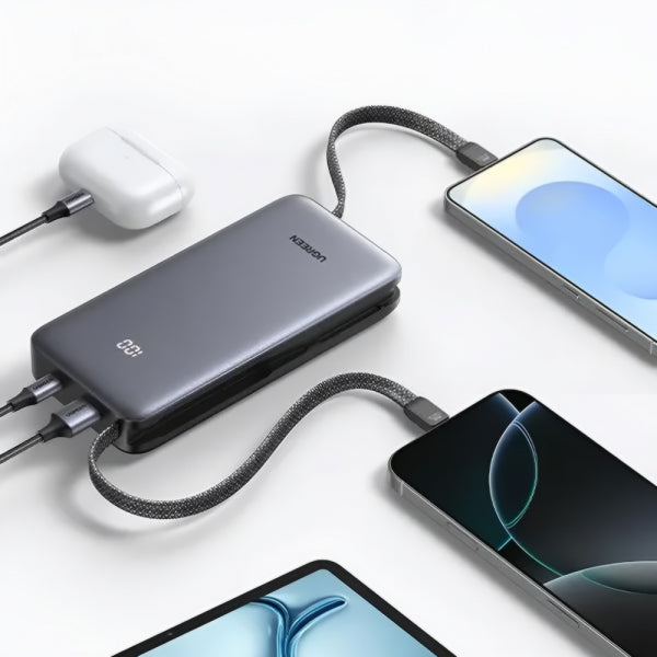 Ugreen Powerbank PB528 (55985B), 20000mAh, 30W, QC + PD, Grey