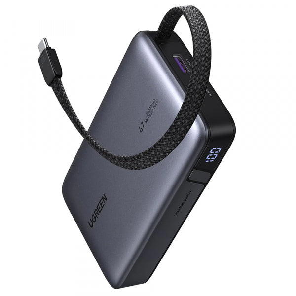 Ugreen Powerbank PB550, 20000mAh, 67W, QC + PD, Grey