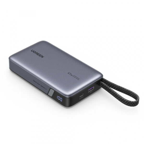 Ugreen Powerbank PB550, 20000mAh, 67W, QC + PD, Grey