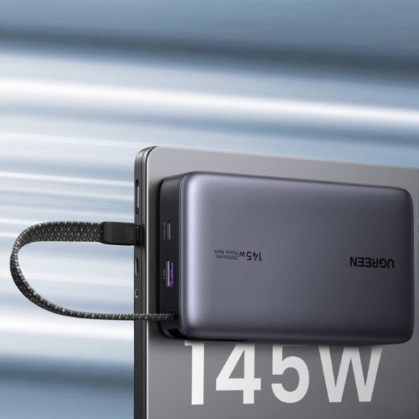 Ugreen Powerbank PB551 (55992B), 20000mAh, 145W, QC + PD, Grey