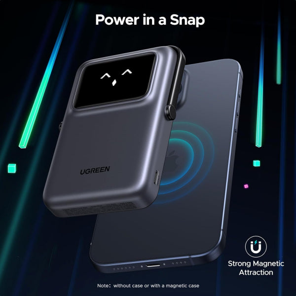 Ugreen Powerbank PB572 Uno, 10000mAh, 20W, PD + QI, Grey