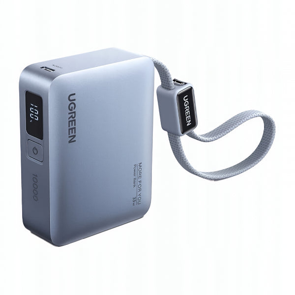 Ugreen Powerbank PB584 (75173B), 10000mAh, 33W, QC + PD, Ice Blue