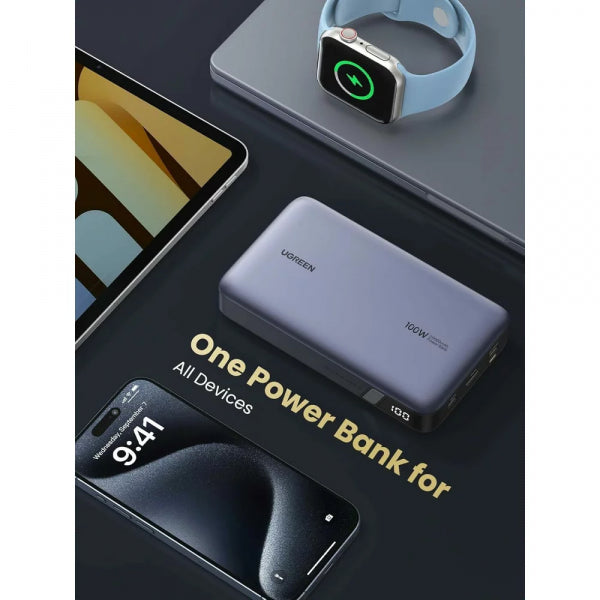 Ugreen Powerbank PB720 Nexode, 20000mAh, 100W, QC + PD, Grey