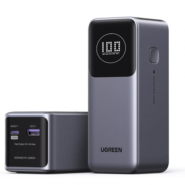 Ugreen Powerbank PB724, 12000mAh, 100W, QC + PD, Grey