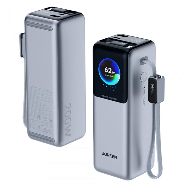 Ugreen Powerbank PB728 (75702B), 25000mAh, 200W, QC + PD, Grey