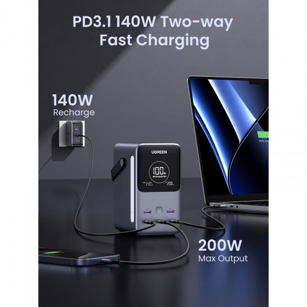 Ugreen Powerbank PB770, 48000mAh, 300W, QC + PD, Grey