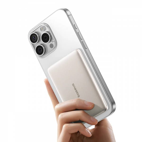 Baseus Powerbank PicoGo AM41, 5000mAh, 20W, PD + FQI, Beige