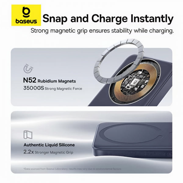 Baseus Powerbank EnerFill FM11 Ultra-Mini, 10000mAh, 22.5W, PD + FQI, Gray E0026602
