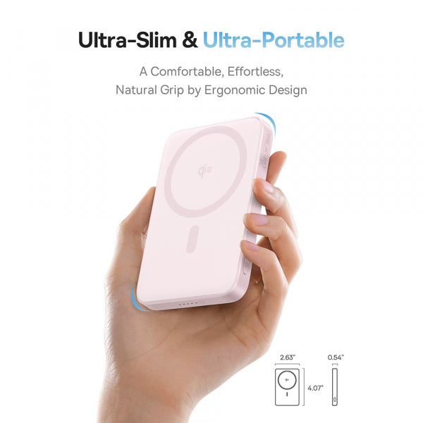 Baseus Powerbank PicoGo, 5000mAh, 20W, PD + FQI, Pink P10076800413-00