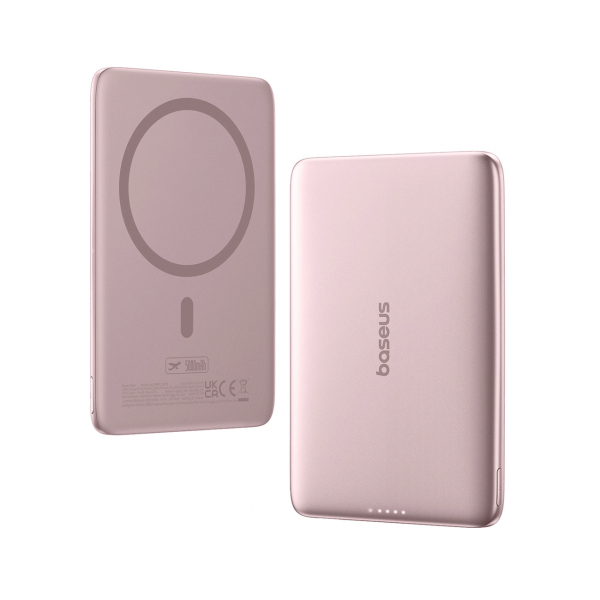 Baseus Powerbank PicoGo AM41, 5000mAh, 20W, PD + FQI, Pink P1007680C453-00