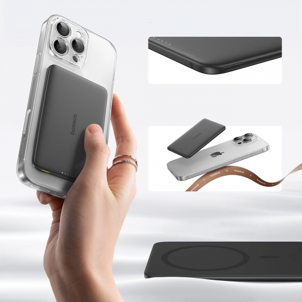 Baseus Powerbank PicoGo AM41, 5000mAh, 20W, PD + FQI, Black P1007680C123-00