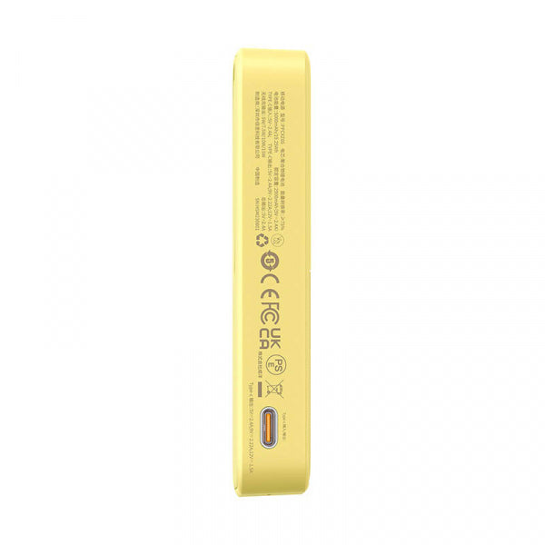 Baseus Powerbank MagPro PPCXZ05, 5000mAh, 20W, PD + FQI, Yellow P10064101Y23-00