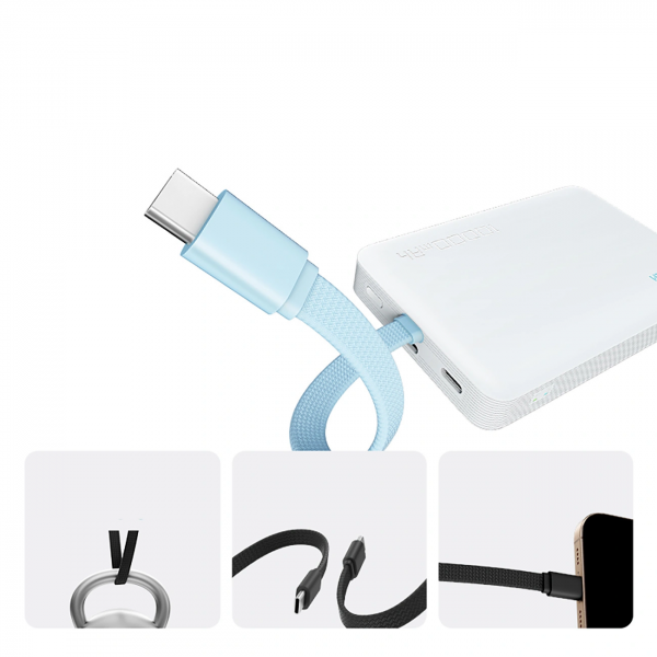 Cuktech Powerbank CP132ML, 10000mAh, 22.5W, PD + QI, White