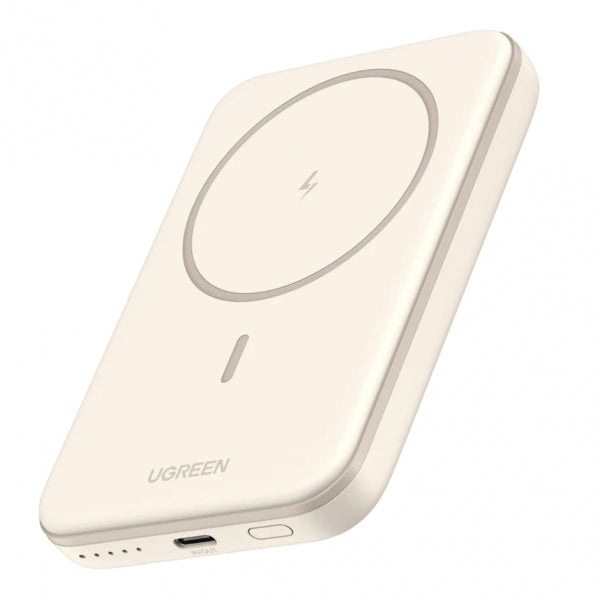 Ugreen Powerbank PB560, 5000mAh, 15W, PD + QI, Beige
