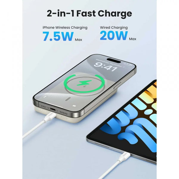 Ugreen Powerbank PB561, 10000mAh, 20W, PD + FQI, Beige